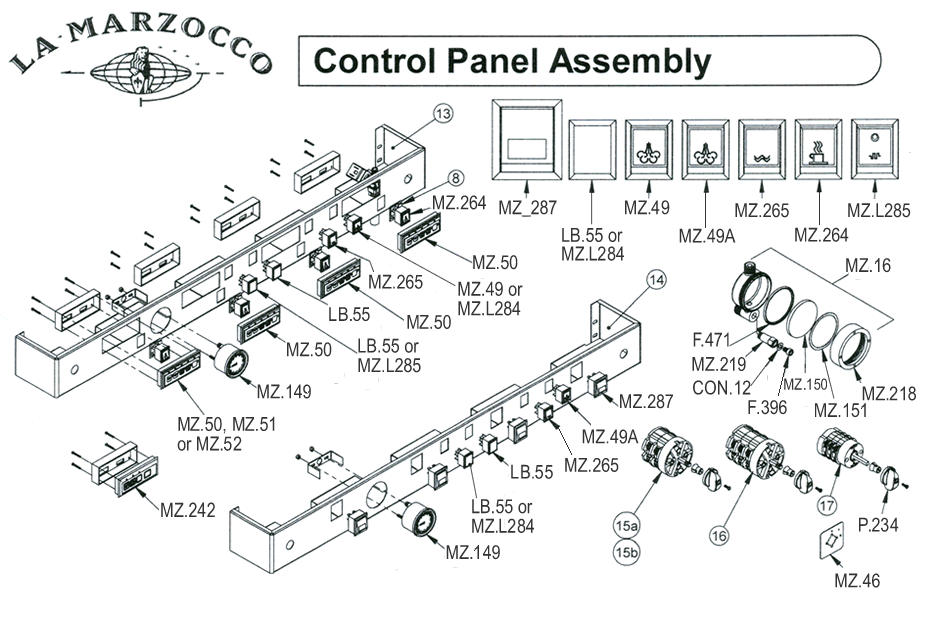 La marzocco outlet parts